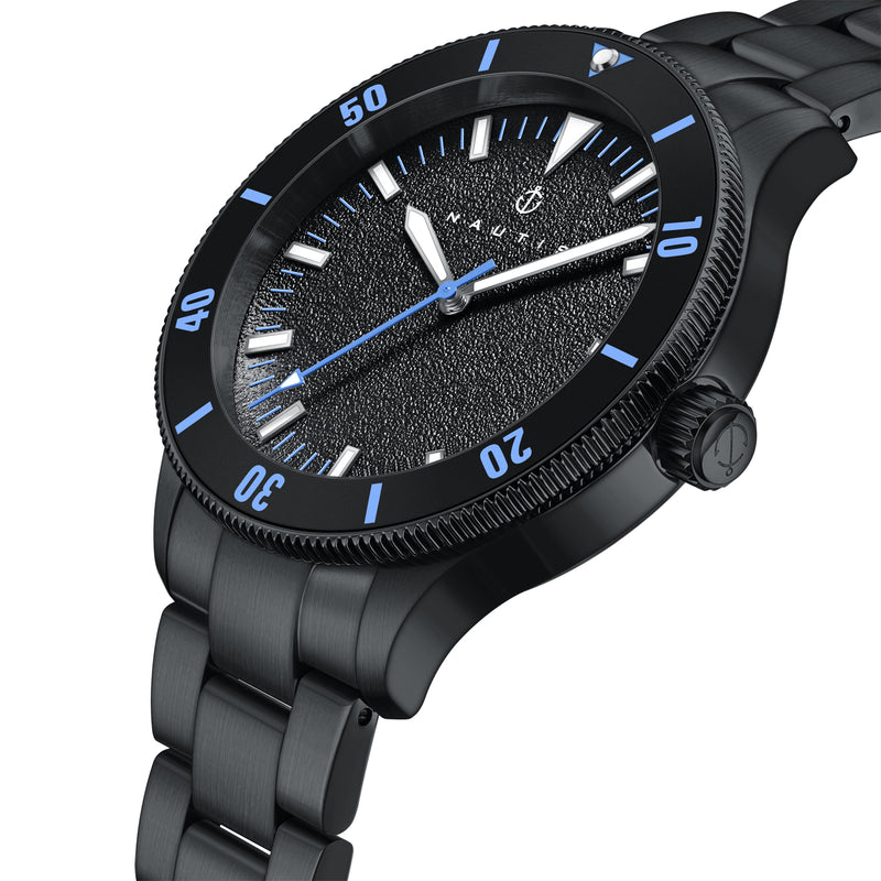 Deacon Black/Blue | Black Dial