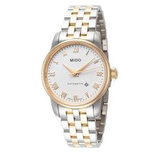 Baroncelli II 29mm / White / Silver and Gold | White Dial
