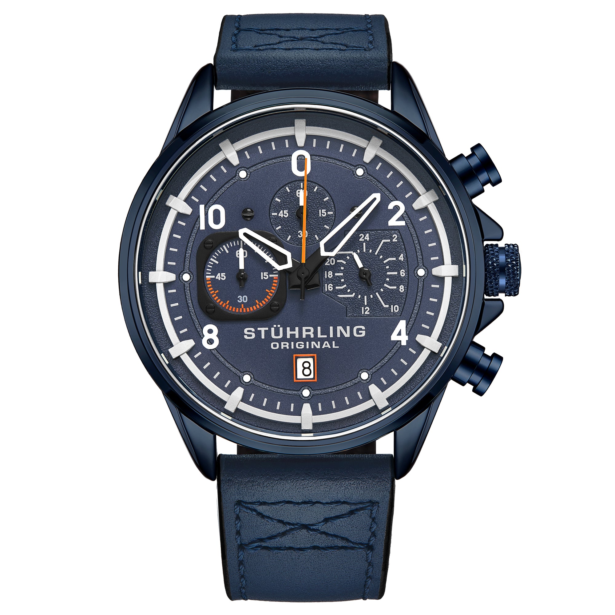 Aviator Watch Blue/Leather | Blue Dial
