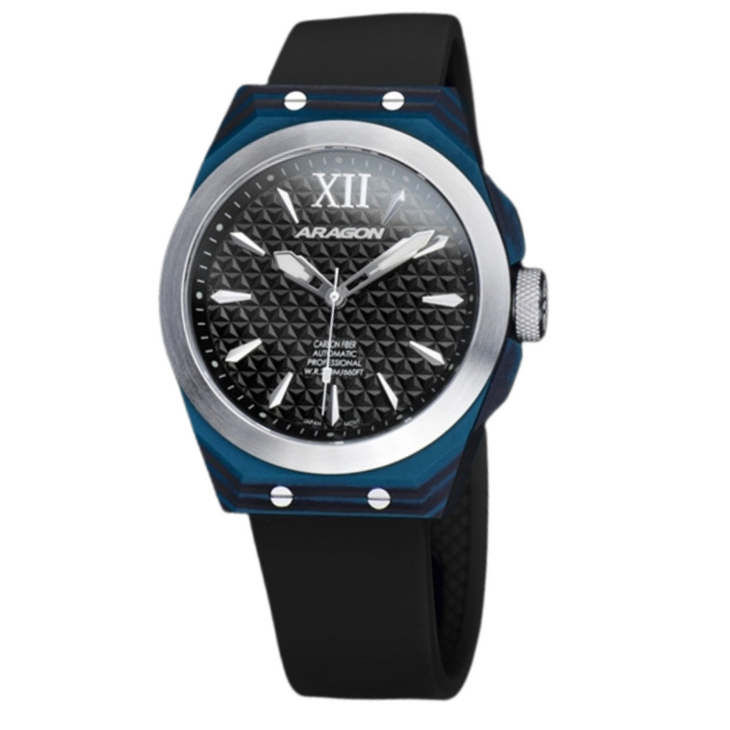 DF Carbon Fiber Automatic Black Dial, Blue Case | Black Dial