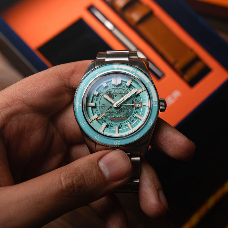 Fleuss Automatic Severn Edition Turquoise / Stainless Steel |  Dial