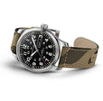 Khaki Field Day Date Auto Beige/Textile | Black Dial