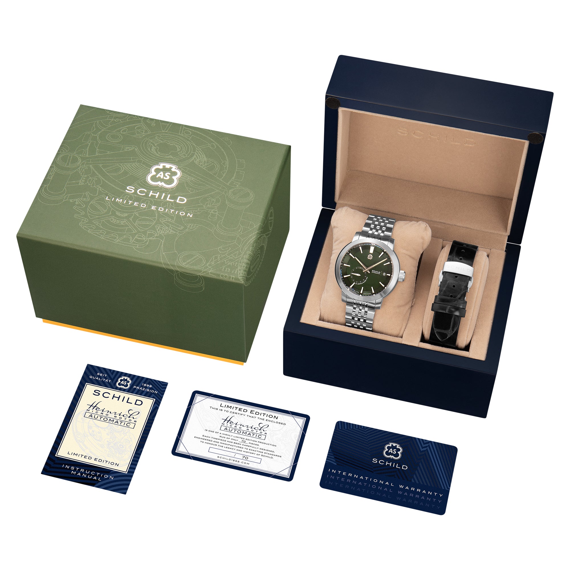 Heinrich Green / Stainless Steel | Green Dial – Watch Gang