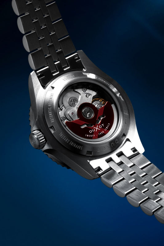 Atlantica Black & Orange / Stainless Steel | Black Dial