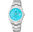 West Village Sellita SW200 Silver/Light Blue,Silver band | Blue Dial