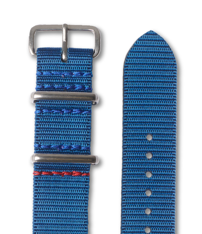 Mil-Strap Mil Strap Thalo Blue 18mm |  Dial