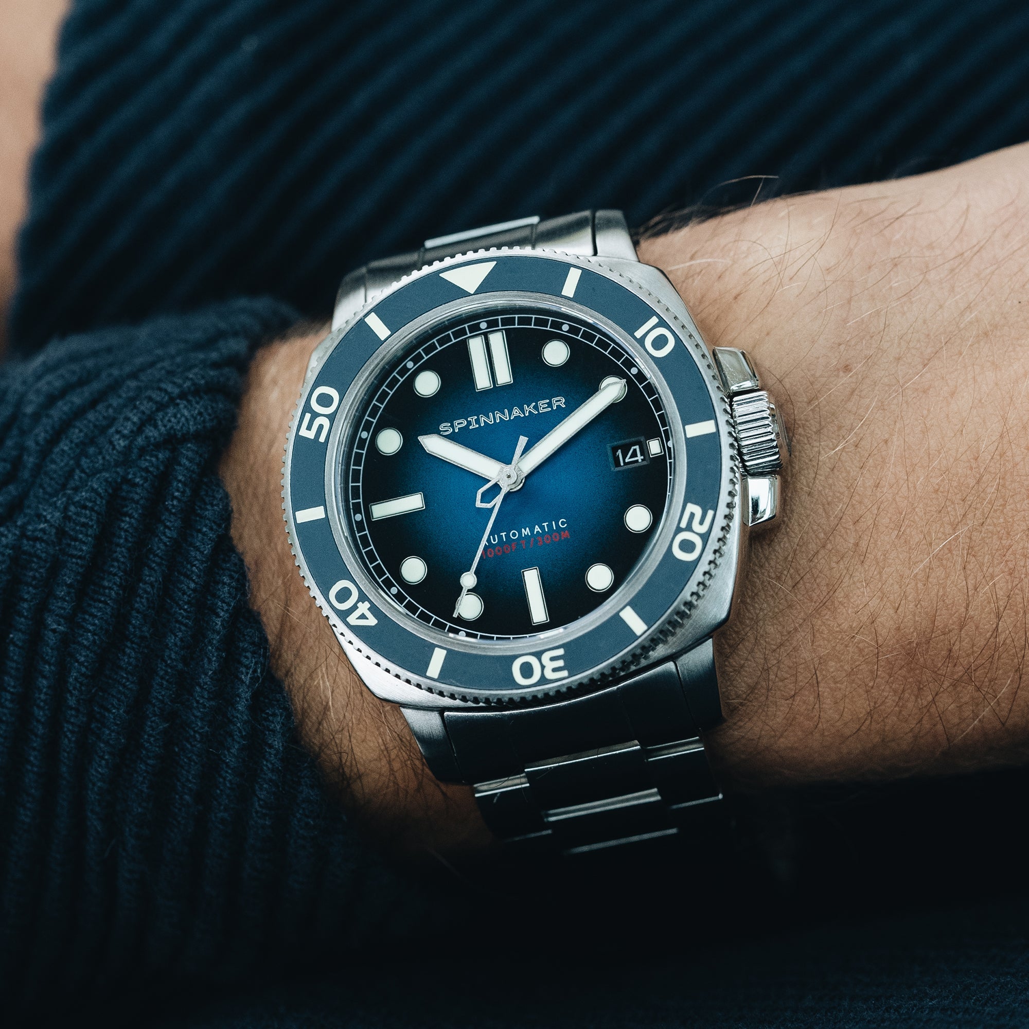 Spinnaker Hull Diver Blue / Stainless Steel | Blue | SP-5088-22