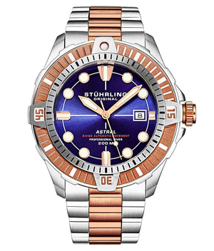 Astral Silver Rose Gold two toned/Stainless /Navy Dial | Navy Dial