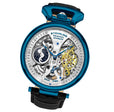 Emperor’s Grand DT Automatic 46mm Skeleton Blue Black/Leather | Silver Dial