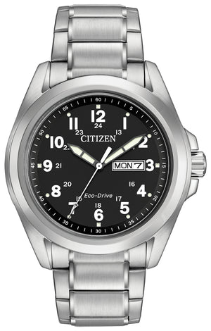 Garrison Black / Stainless Steel | Black Dial