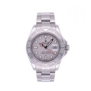 Pre-Owned Rolex Oyster Perpetual Yacht Master 40mm Platinum Dial-ref. 16622