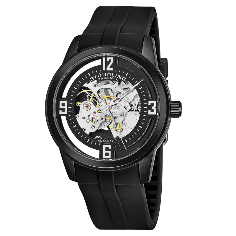 Legacy Black/Black Rubber | Skeleton Dial