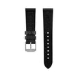 STRAP, 20mm, ITALIAN LEATHER, CROSS HATCH, PARKERIZED BUCKLE, BLACK, STANDARD ITALIAN LEATHER, CROSS HATCH