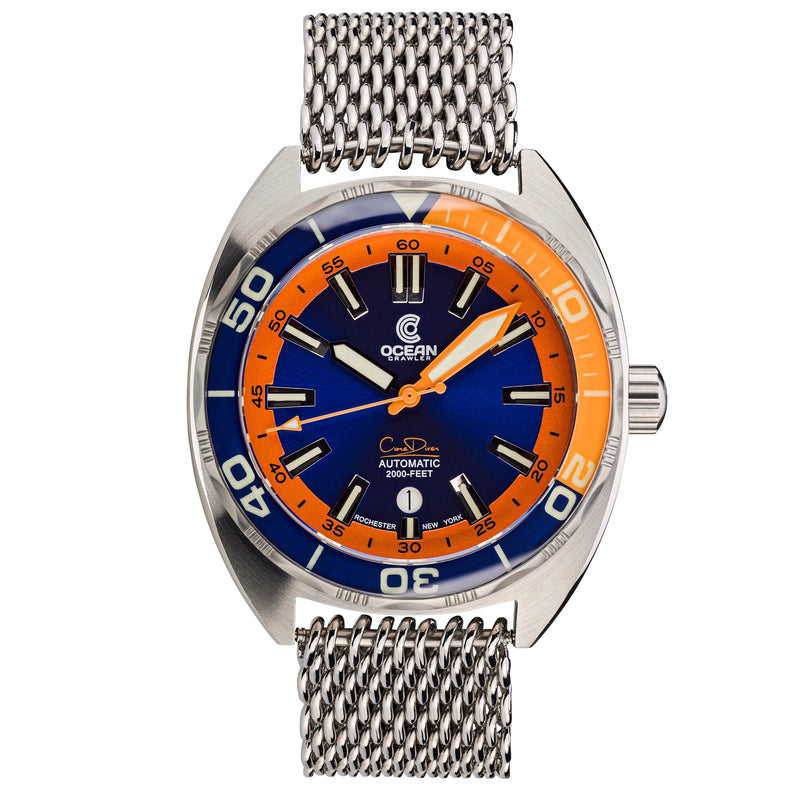 CORE DIVER Blue Orange | Black Dial