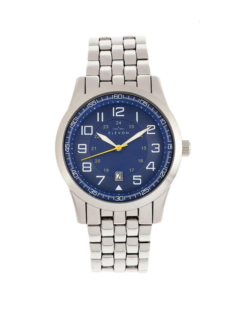 Garrison Bracelet Watch w/Date Silver/Blue | Blue Dial