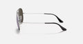 AVIATOR MIRROR MENS / MATTE SILVER-DARK GREY MIRROR POLAR |  Dial