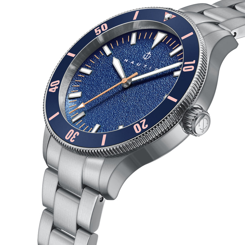 Deacon Silver/Blue | Blue Dial