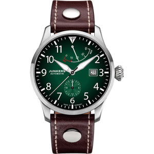 Flieger Leather / Green Green Dial