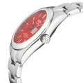 West Village Gevril Sellita SW200 Swiss Made Automatic Watch Red magnify date sapphire crystal | Red Dial