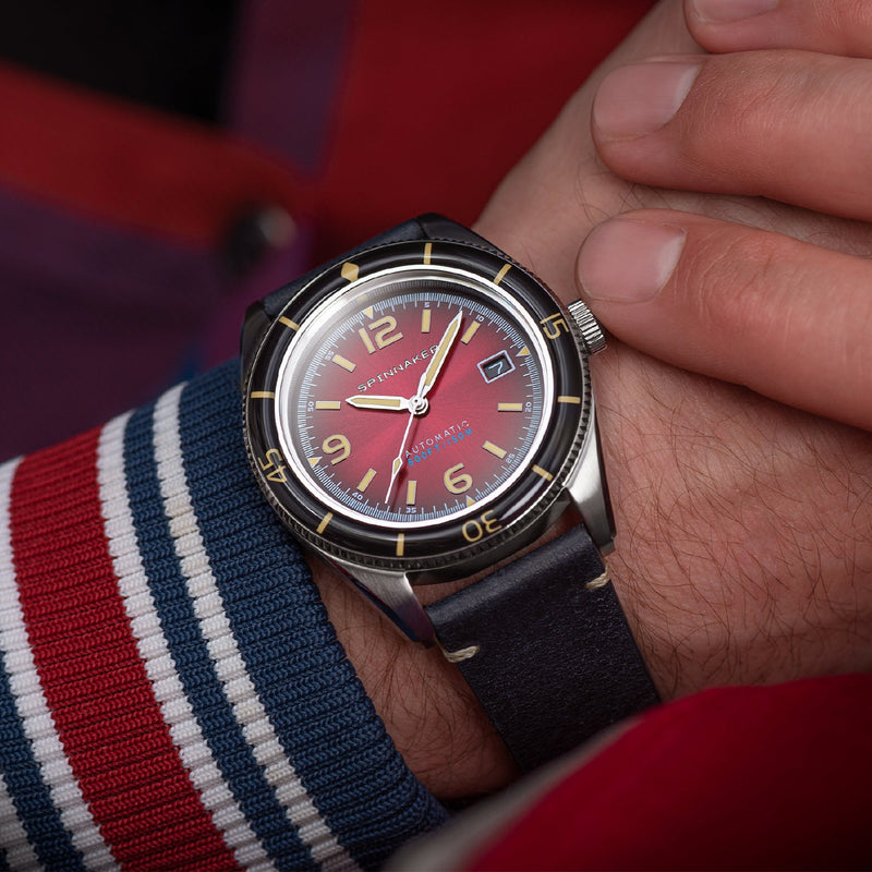 Fleuss Red / Leather | Red Dial