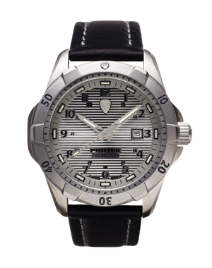 Steel Dive SS CASE/SILVER DIAL/BLACK STRAP | Silver Dial