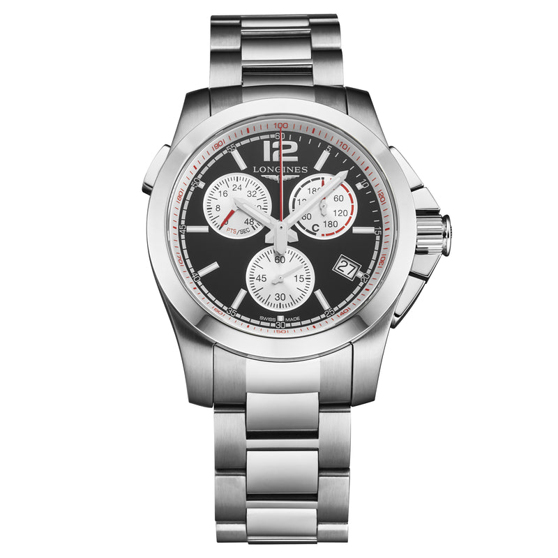 Conquest L37014566 / Black | Black Dial