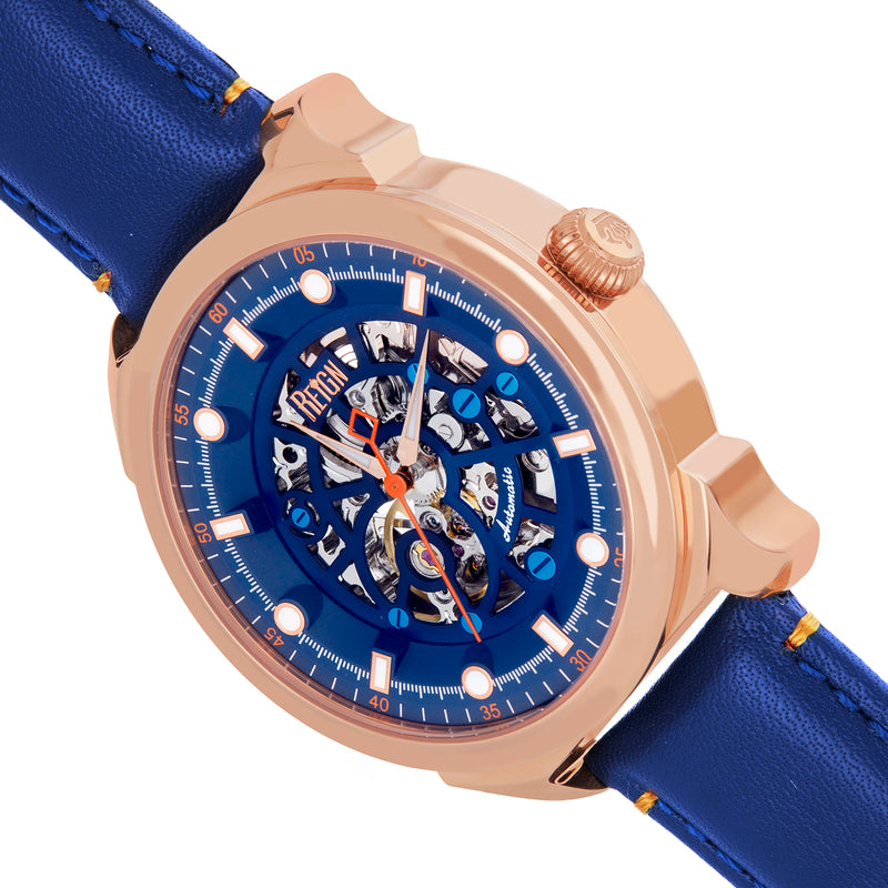 Weston Automatic Rose Gold/Blue | Blue Dial