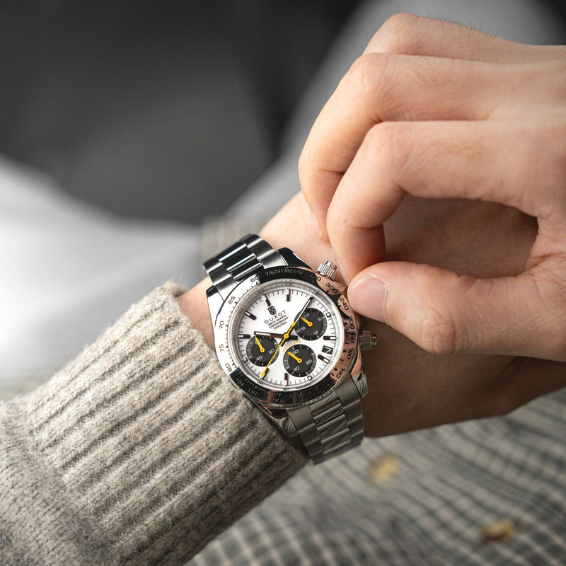 Accelero Chronograph White / Stainless Steel | White Dial