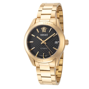 Greca 35mm / Black / Silver and Gold | Black Dial
