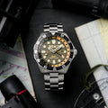 CONTINENTAL GMT GREEN / SOLID STAINLESS STEEL BRACELET Green Dial