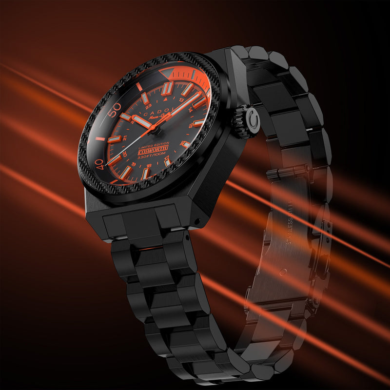 COSWORTH COSTIN MECA-QUARTZ LIMITED EDITION BLACK / STAINLESS STEEL | Black Dial