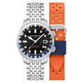 Bradner GMT Automatic Black / Stainless Steel Black Dial