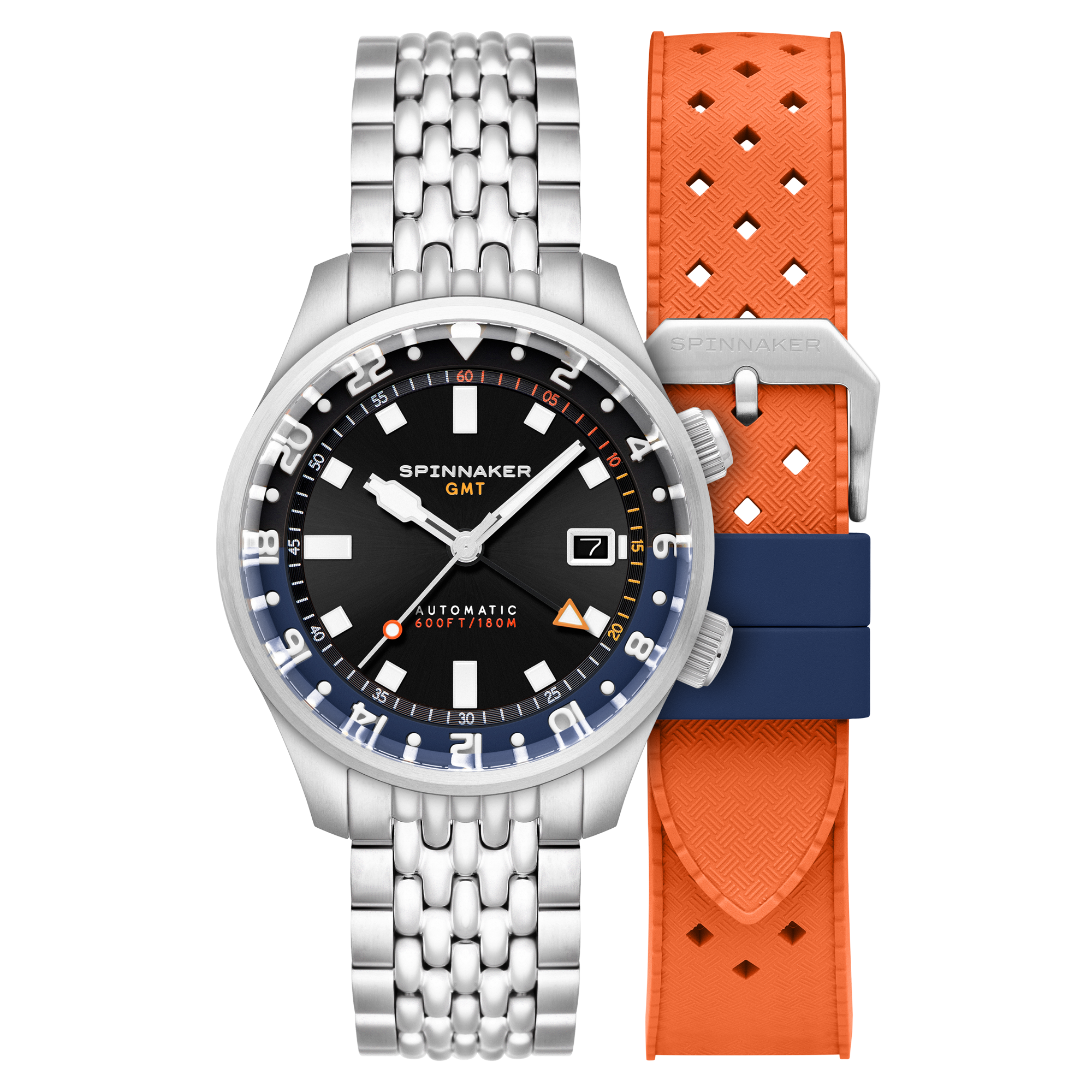 Bradner GMT Automatic Black / Stainless Steel Black Dial