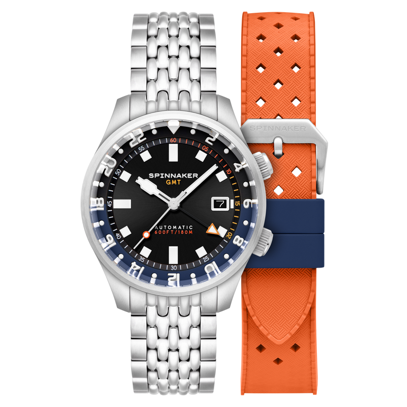 Bradner GMT Automatic Black / Stainless Steel Black Dial