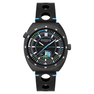 Giulia Meca Quartz BLACK / Leather | Black Dial