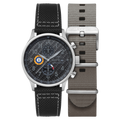 Classic Chronograph Black / Leather Black Dial