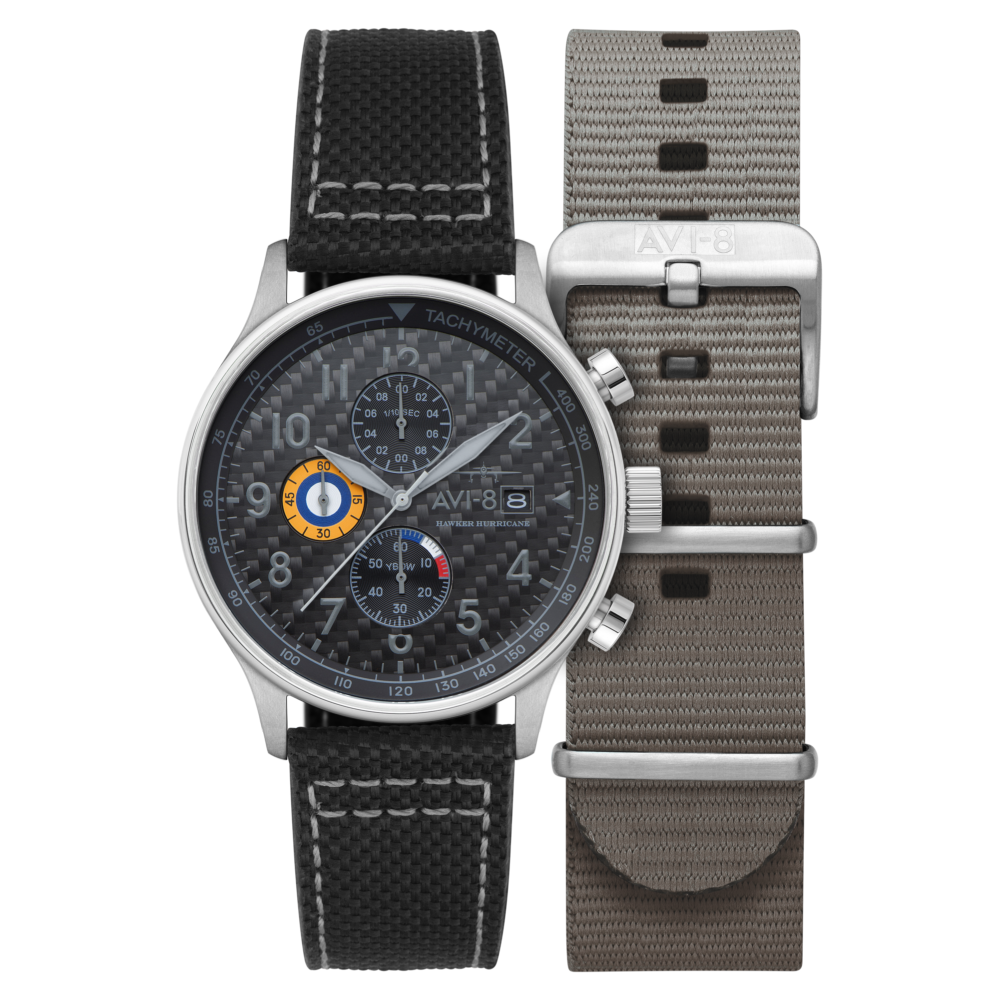 Classic Chronograph Black / Leather Black Dial