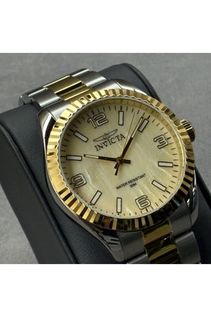 Specialty Gold Mother-Of-Pearl Dial / Two-Tone Stainless Steel Bracelet Gold Dial