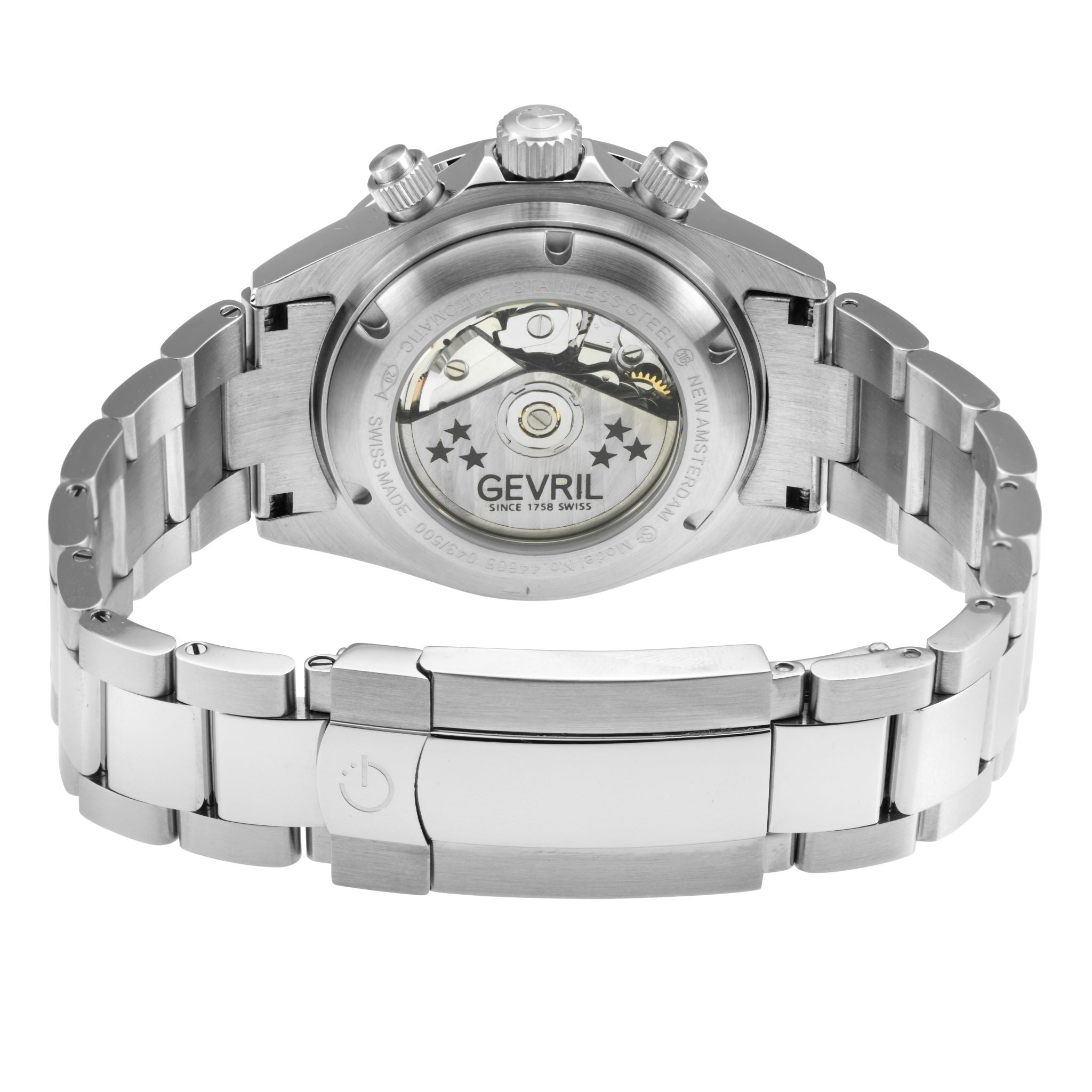 New Amsterdam Swiss made Automatic Chrono, ETA 7753, White Dial