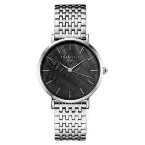 Upper East Side 33mm / Black Mother-of-Pearl / Silver | Black Mother-of-Pearl Dial