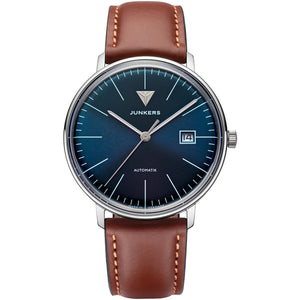 Bauhaus Automatic Petrol Dial / Light Brown Leather Strap Petrol Dial