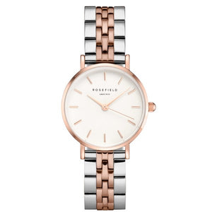 Small Edit 26mm / White / Silver and Rose Gold | White Dial
