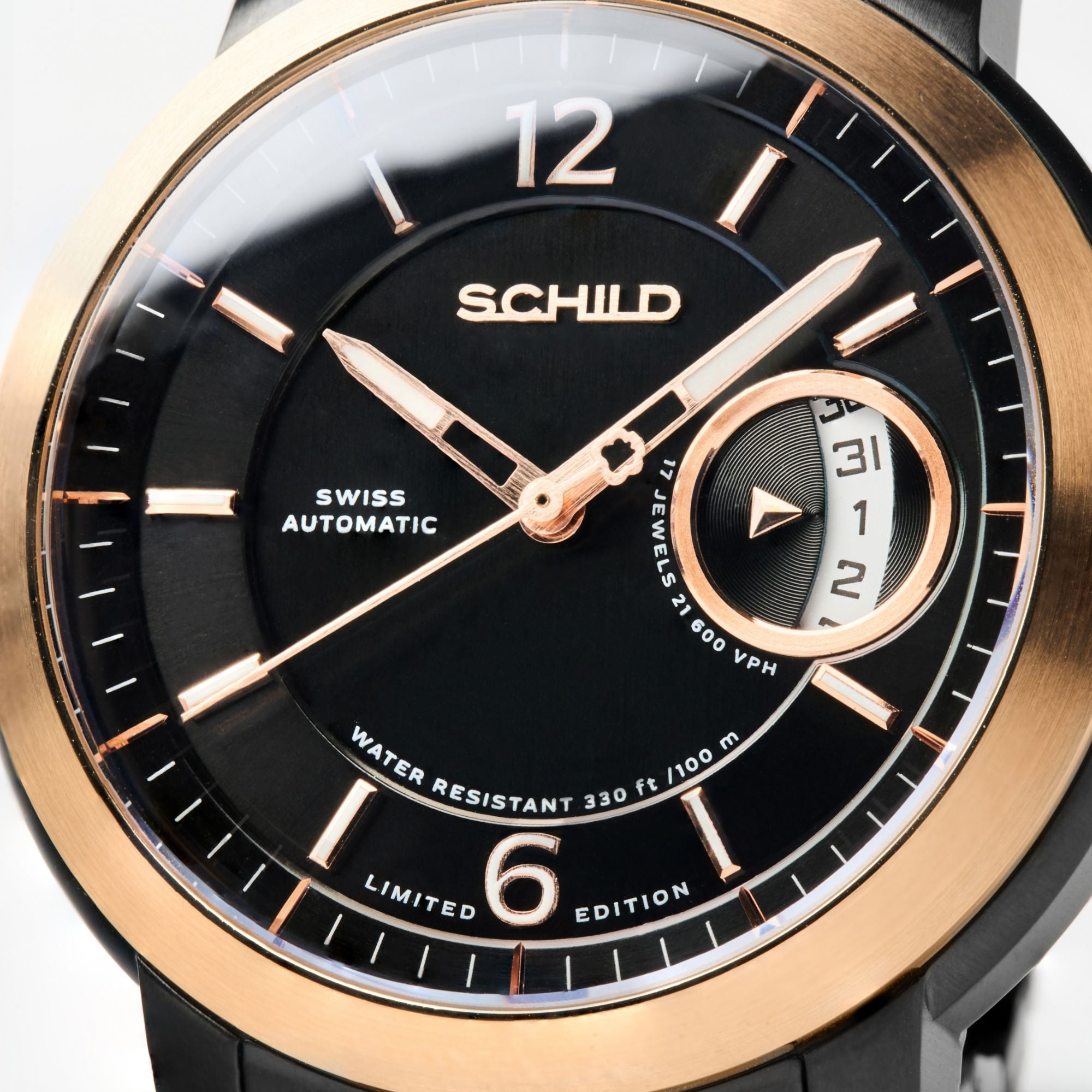 Heinrich Minimal Swiss Automatic Limited Edition Black / Black Stainless Steel | Black Dial