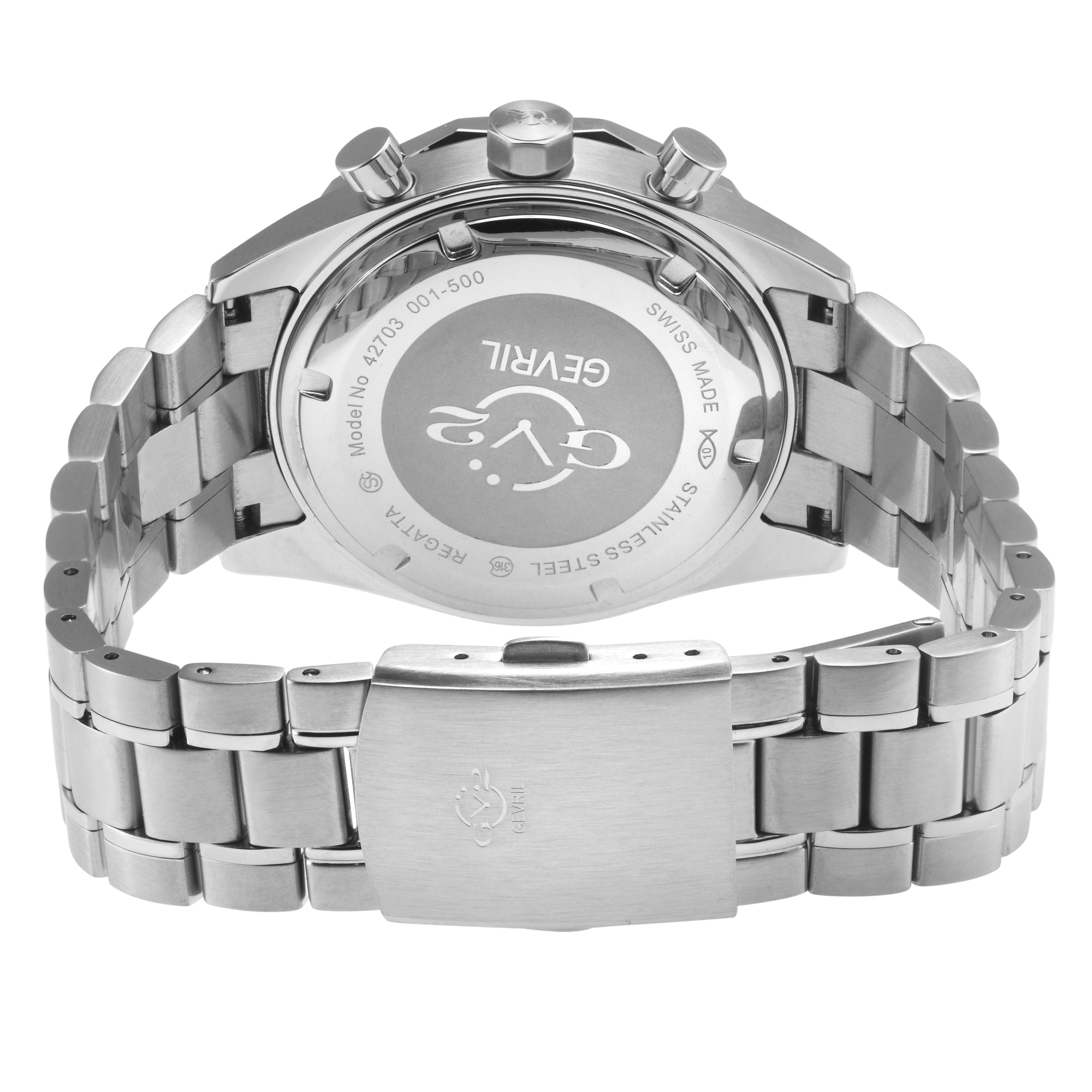 Regatta GV2 Swiss Quartz,Tide cycle indicator, Green dial, 316L Stainless Steel Bracelet | Green Dial