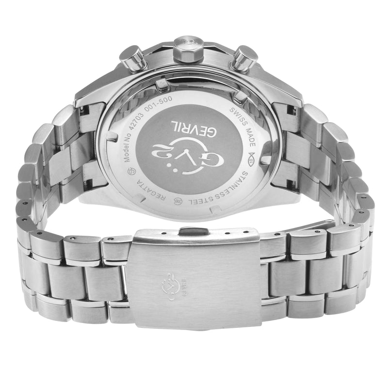 Regatta GV2 Swiss Quartz,Tide cycle indicator, Green dial, 316L Stainless Steel Bracelet | Green Dial