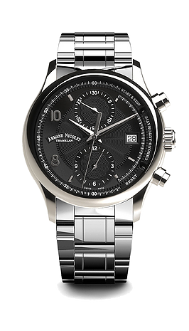 M02-4 Black/Metal bracelet |  Dial