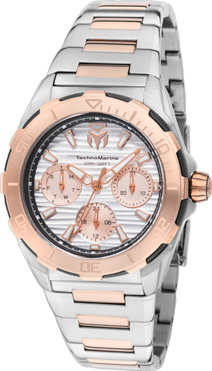 Seven Seas 36mm / Silver / Silver and Rose Gold | Silver Dial