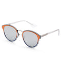 Nightfas Orange Silver Frame, Silver Mirror Lens |  Dial