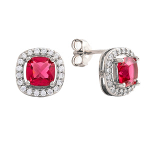 Juliet Stud Earrings 18k White Gold