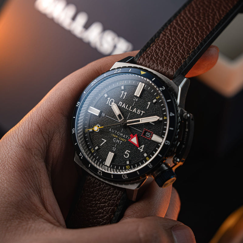 Torbay Automatic Black / Brown Leather | Black Dial